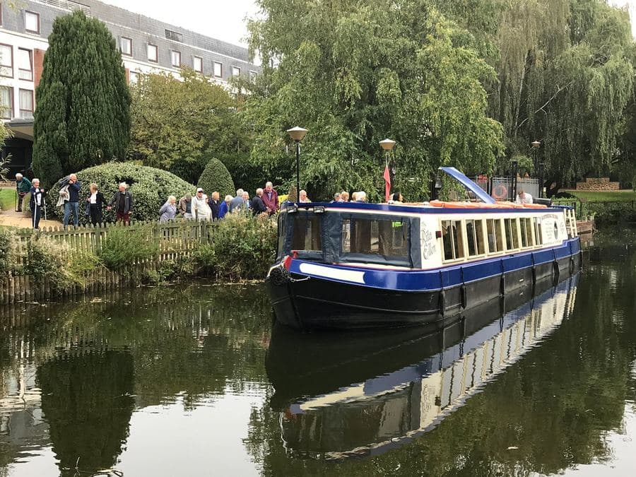The Rita Ellen at the landing stage on the Avon